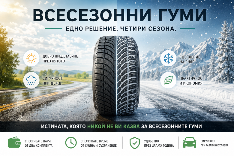 Какво никой не ви казва за всесезонните гуми? Истината преди покупка