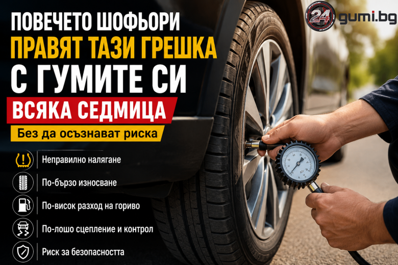 Повечето шофьори правят тази грешка с гумите всяка седмица – без да осъзнават риска