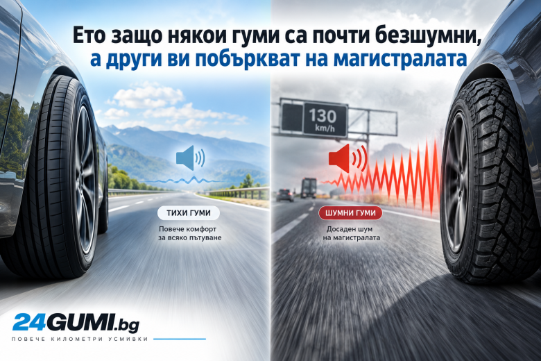 Защо едни гуми са тихи, а други шумят на магистрала?